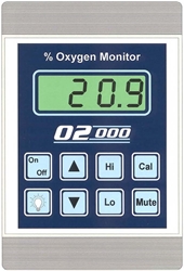 MODEL O2000 R - RECHARGEABLE OXYGEN PERCENTAGE MONITOR 